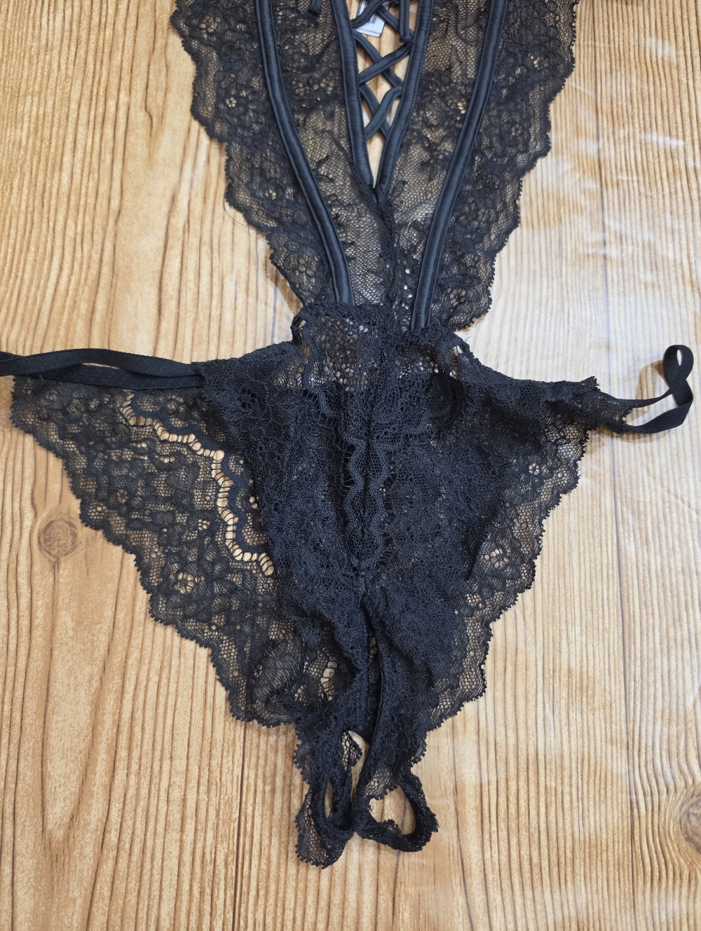 Victoria Secret Lingerie Teddy One Piece Bodysuit Size Large - Picture 3 of 4